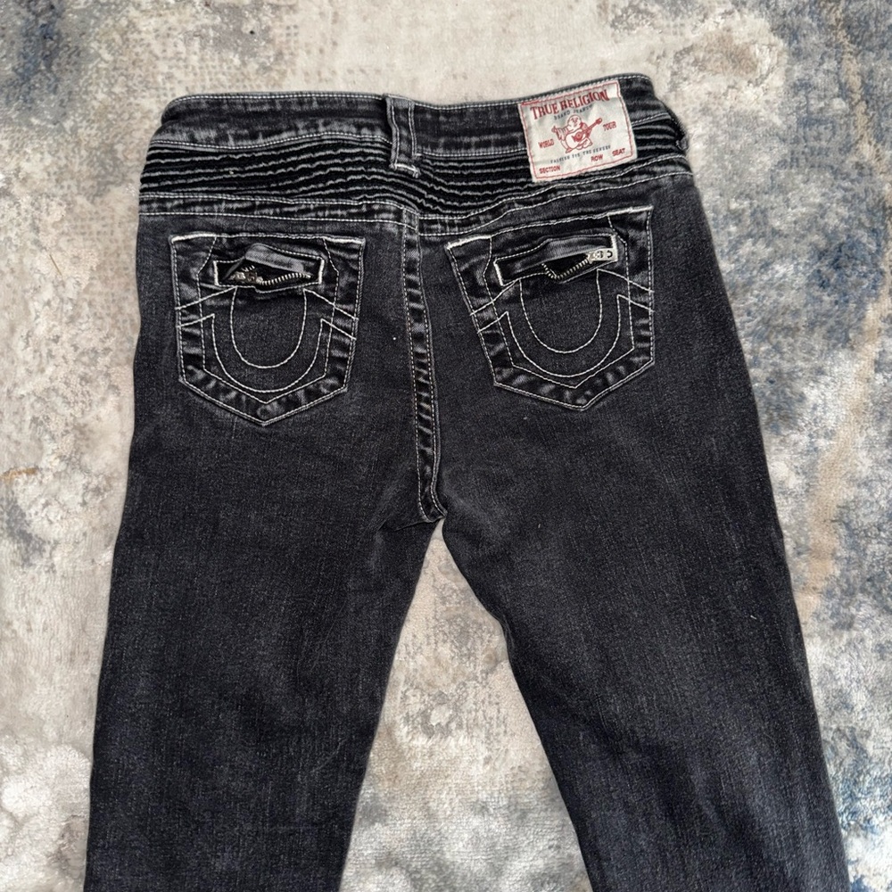 True Religion Women's Billie Mid Rise Straight Jeans